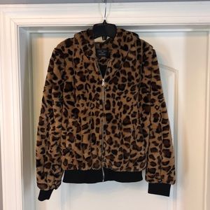 Windsor Faux Fur Leopard Bear Coat